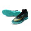 Ronaldo Nike Mercurial SuperflyX VI Elite IC para Mujeres Azul Dorado